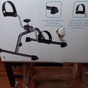 Source Unknown Black and Silver Pedal Exerciser Under-Desk Bike